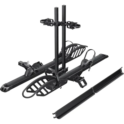 Black Twin Tray Hitch Bike Carrier