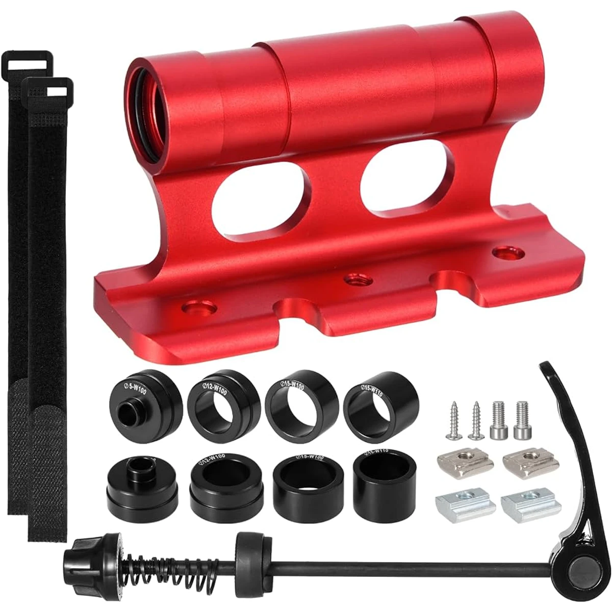Red Alloy Fork Mount Bicycle Carrier