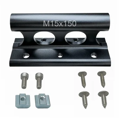 Black Through-Axle Fork Mount Carrier