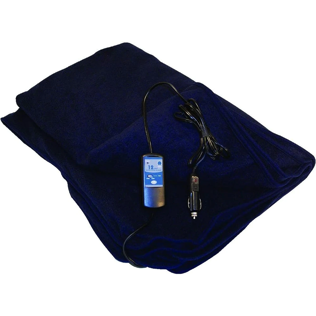 Navy Heated Travel Throw
