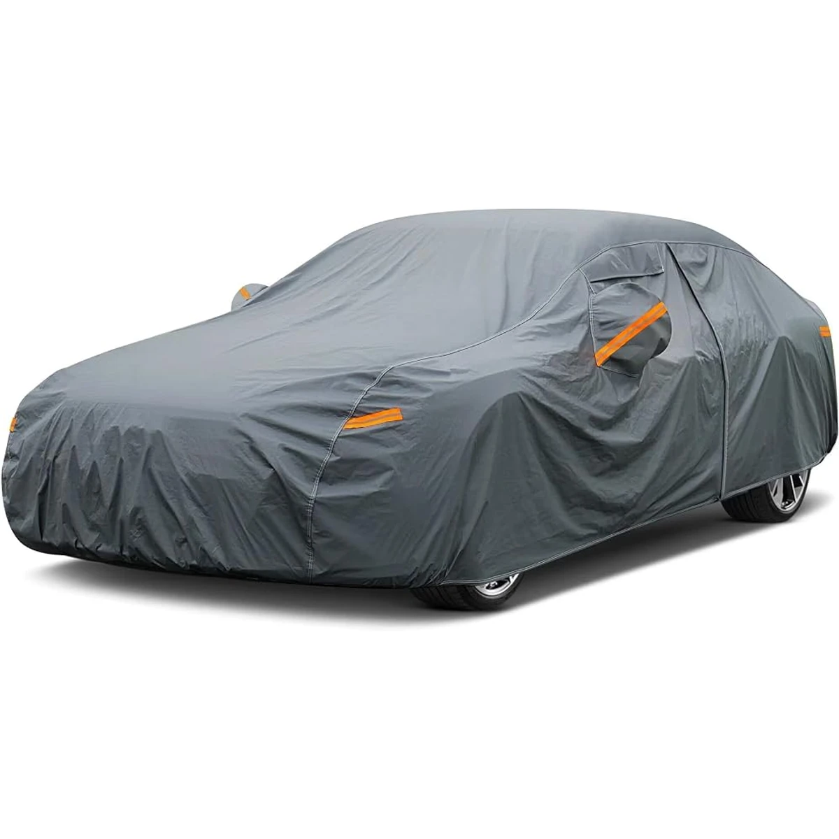 Grey Cover with Reflective Mirror Strips