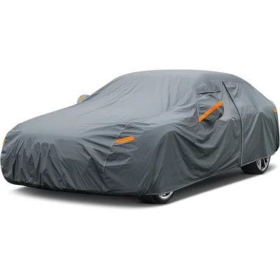 Grey Cover with Reflective Mirror Strips