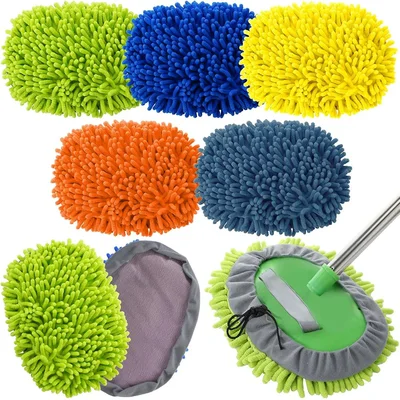 Multicolor Chenille Wash Pad Set