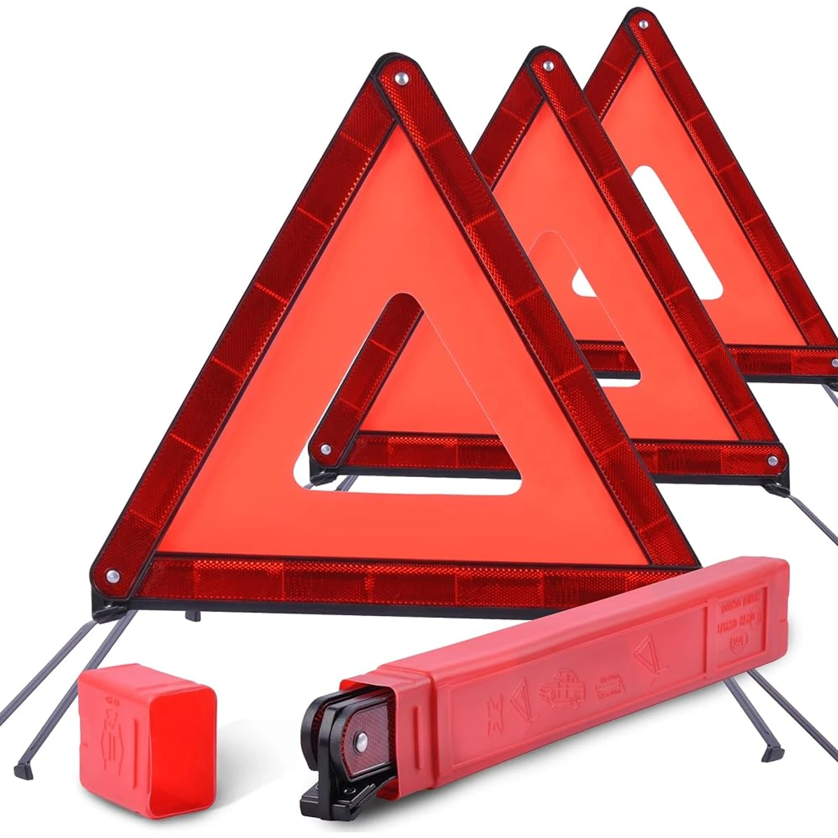 Folding Roadside Triangle Pair