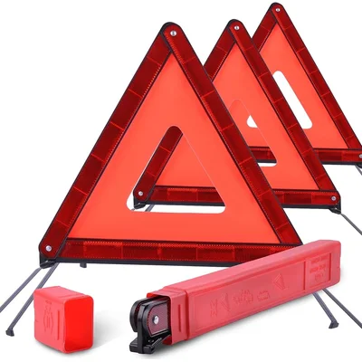Folding Roadside Triangle Pair