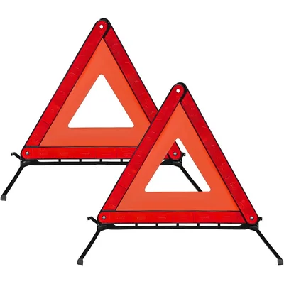 Compact Reflective Warning Triangle Pair