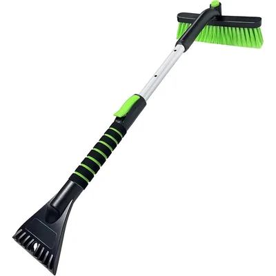 Green Extendable Snow Brush