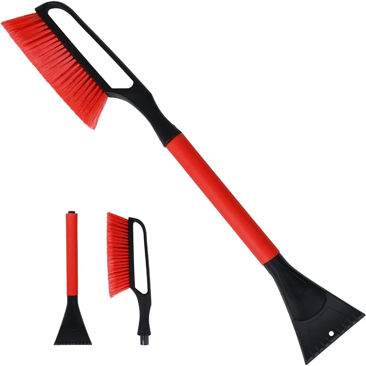 Red Foam Grip Snow Brush