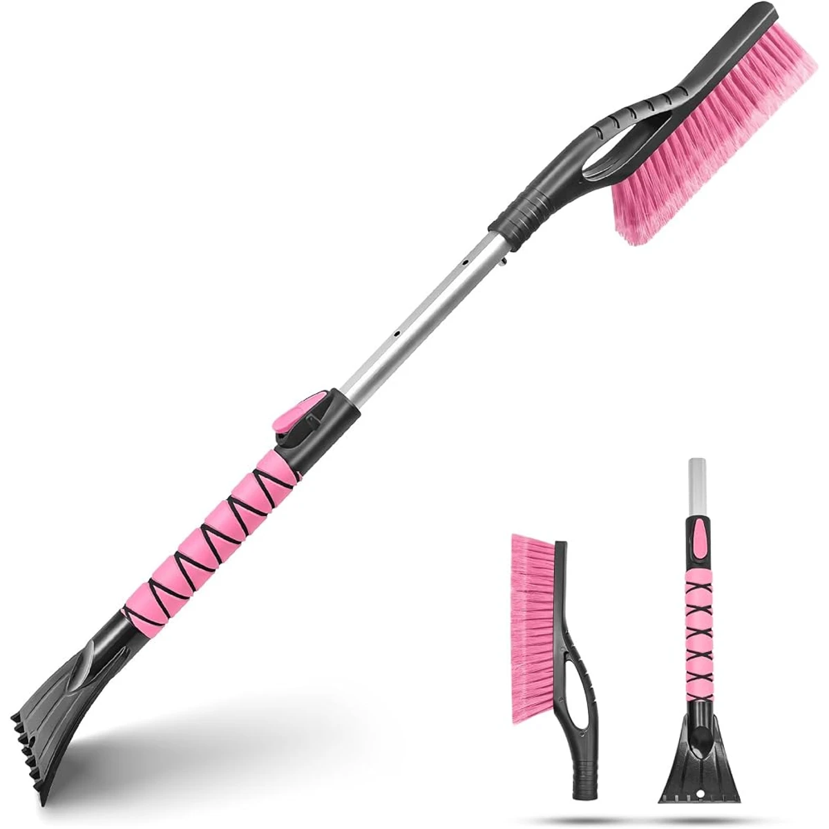 Pink Detachable Snow Brush
