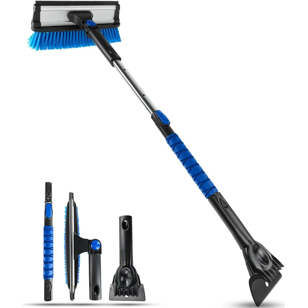 Blue Pivot Head Snow Brush