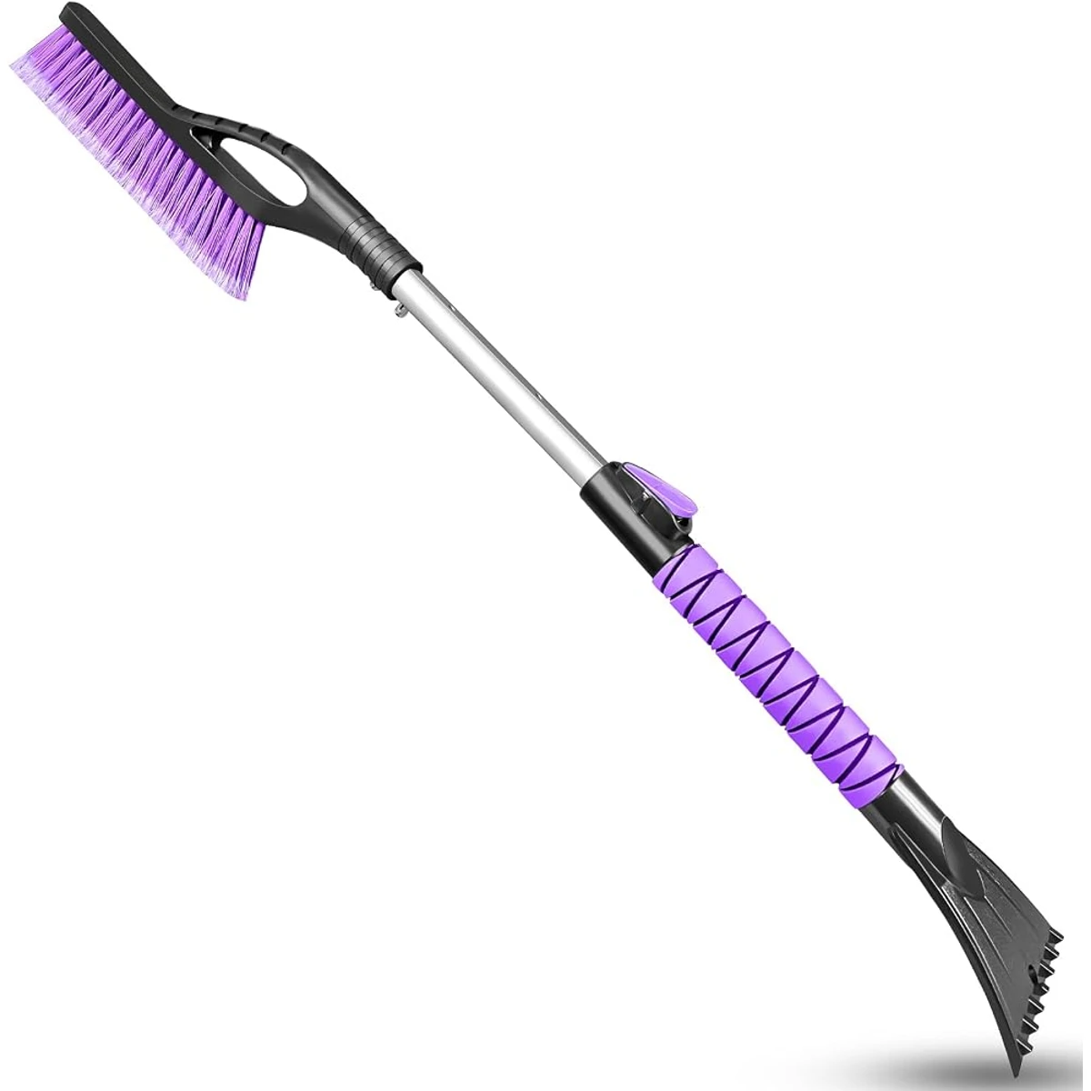 Purple Long-Handle Snow Brush