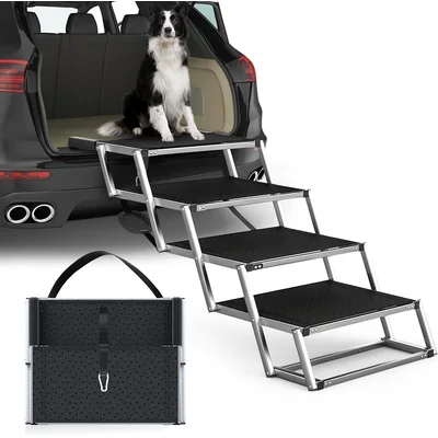 Folding Metal Frame Pet Stairs