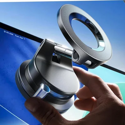 Silver Magnetic Ring Phone Mount