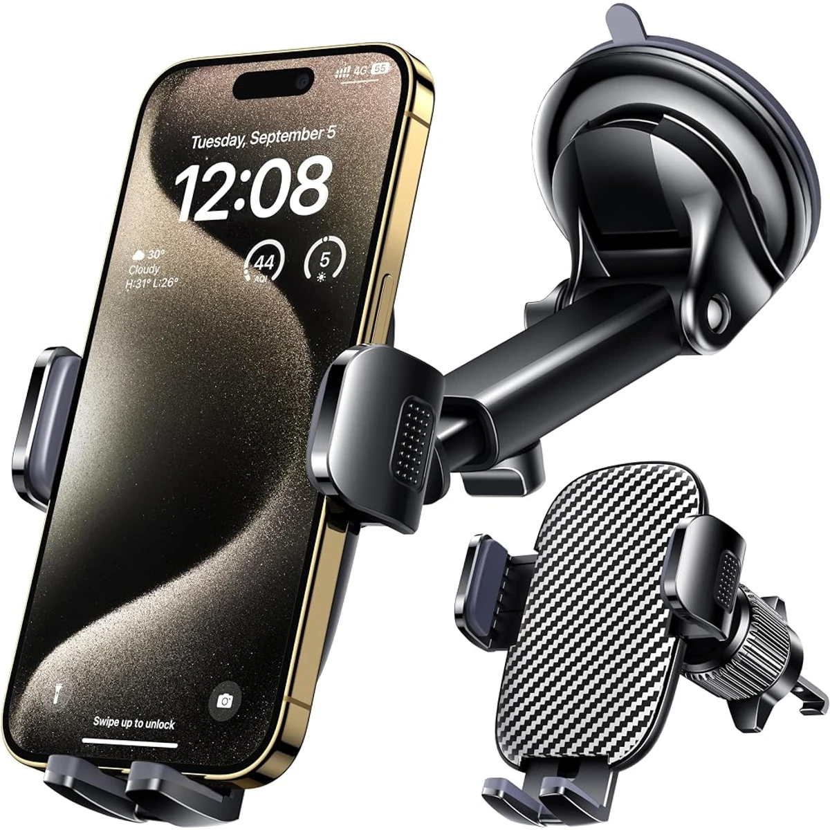 Telescopic Windshield Phone Holder