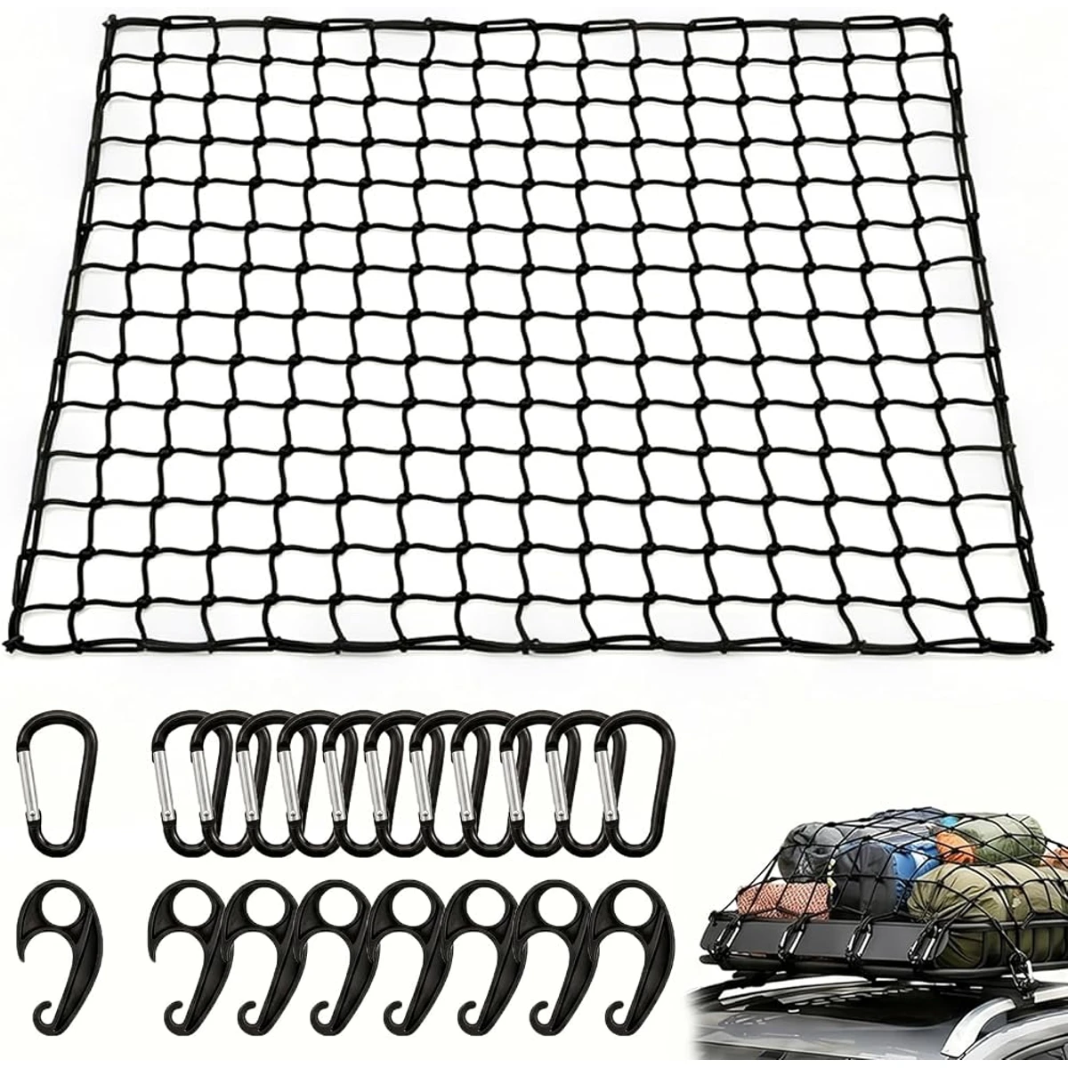 Fine Mesh Roof Cargo Net Kit
