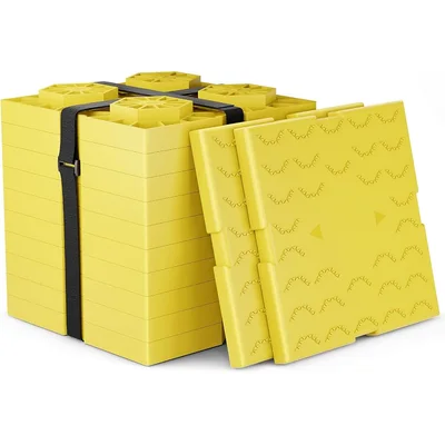Yellow Stackable RV Leveling Blocks