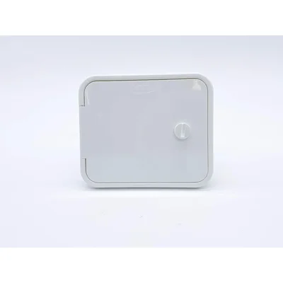 White RV Service Access Hatch