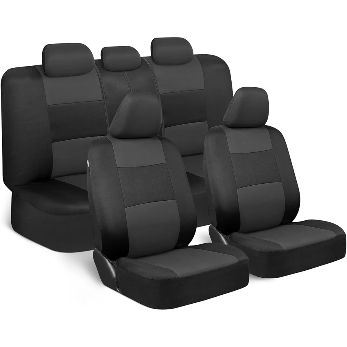 Black Fabric Full Seat Cover Set