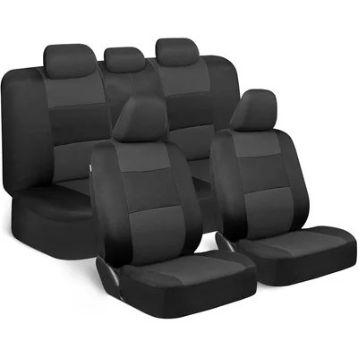 Black Fabric Full Seat Cover Set