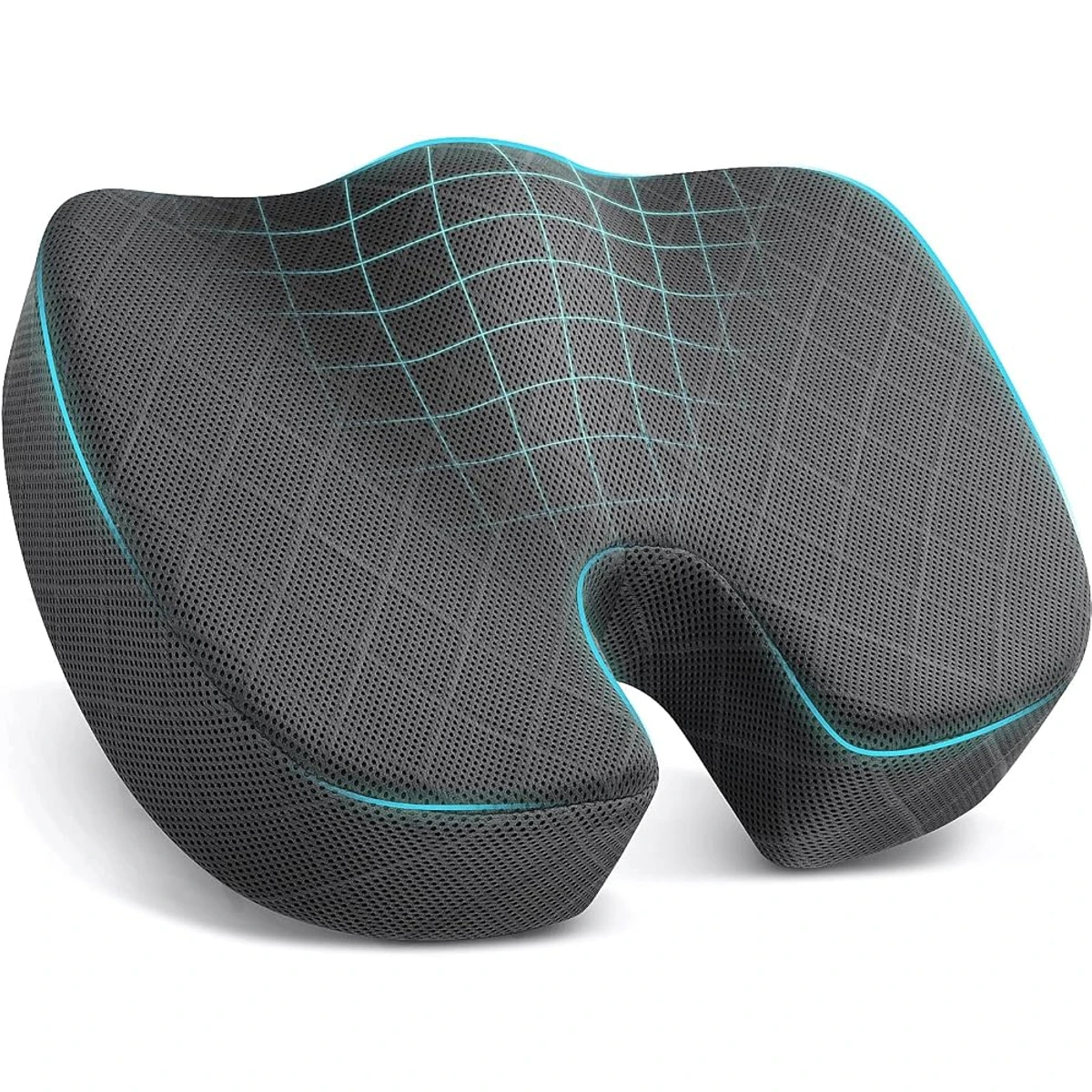 Grey Contoured Seat Cushion