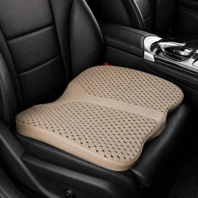 Beige Mesh Driving Cushion