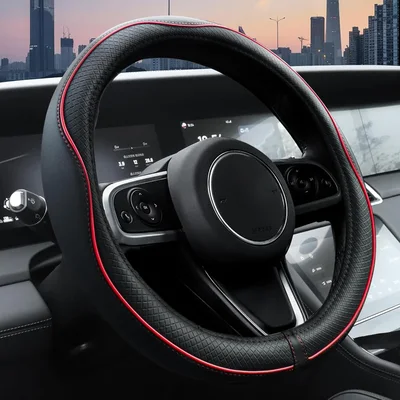 Red Stitch Steering Wheel Cover