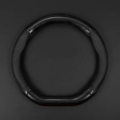 Contoured Black Steering Wheel Cover