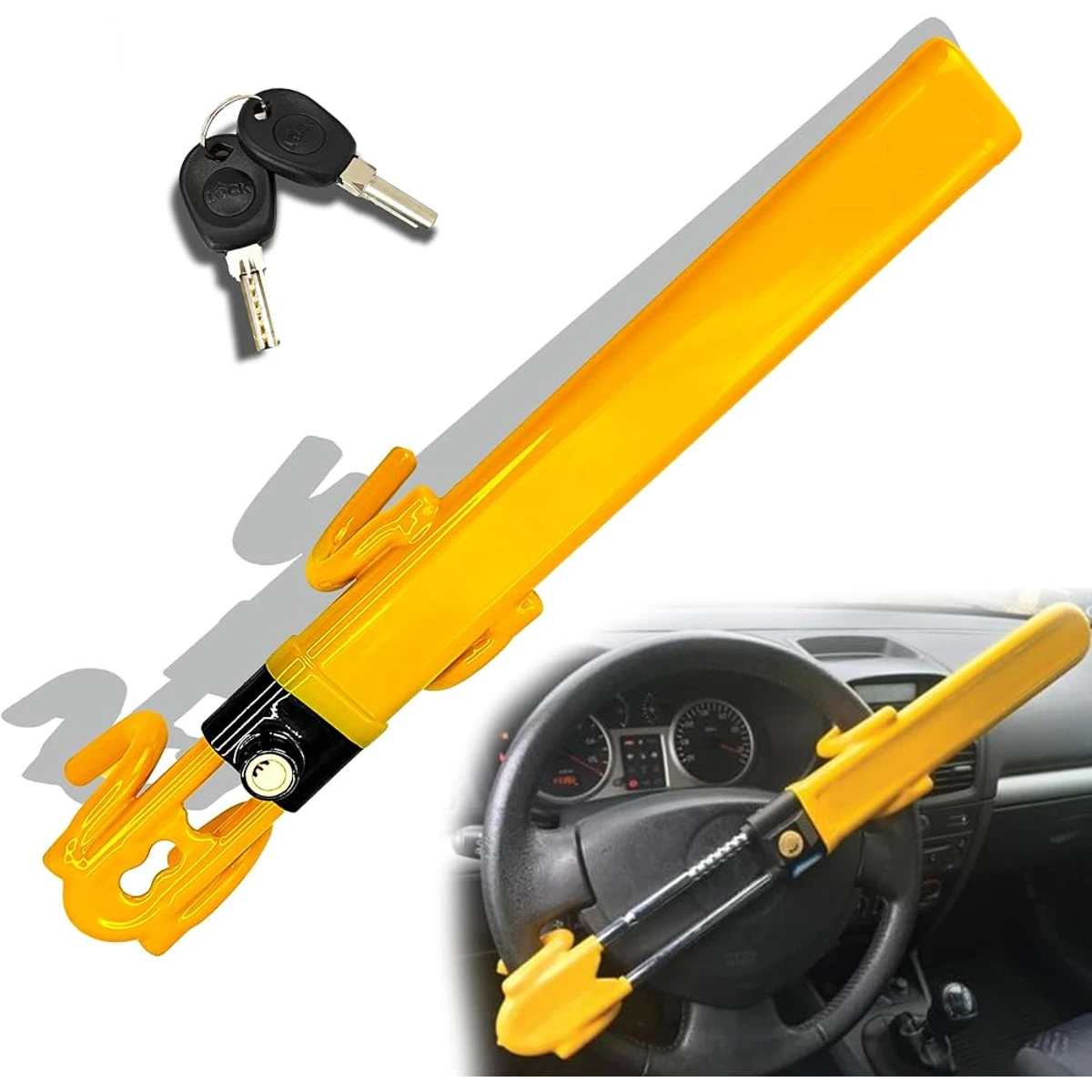 Yellow Channel Steering Lock