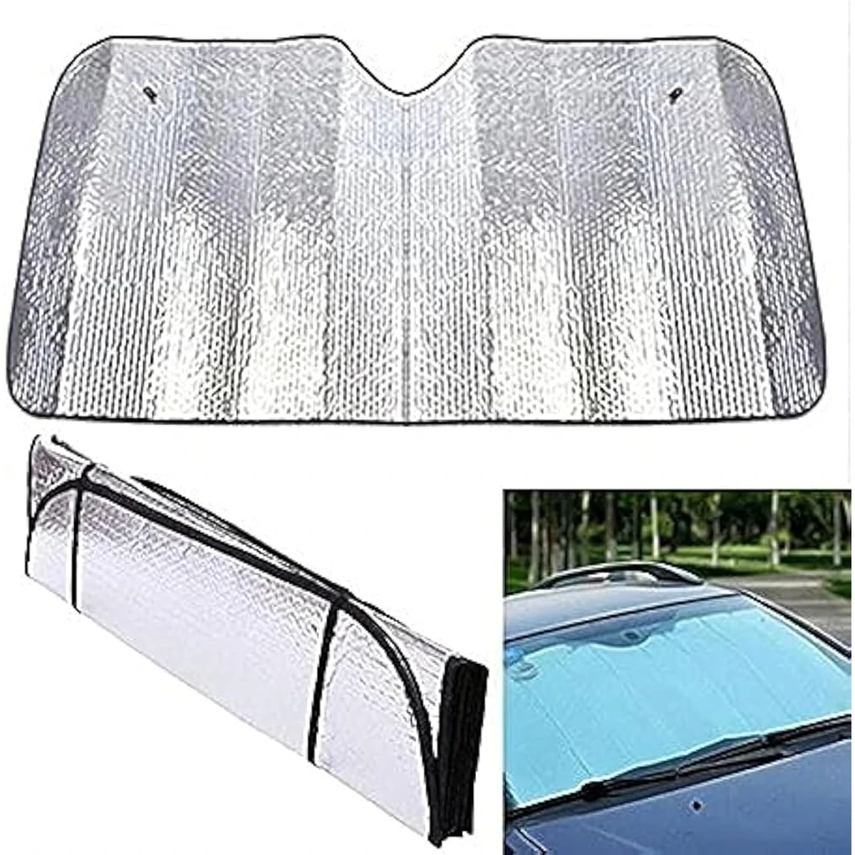 Reflective Accordion Sunshade
