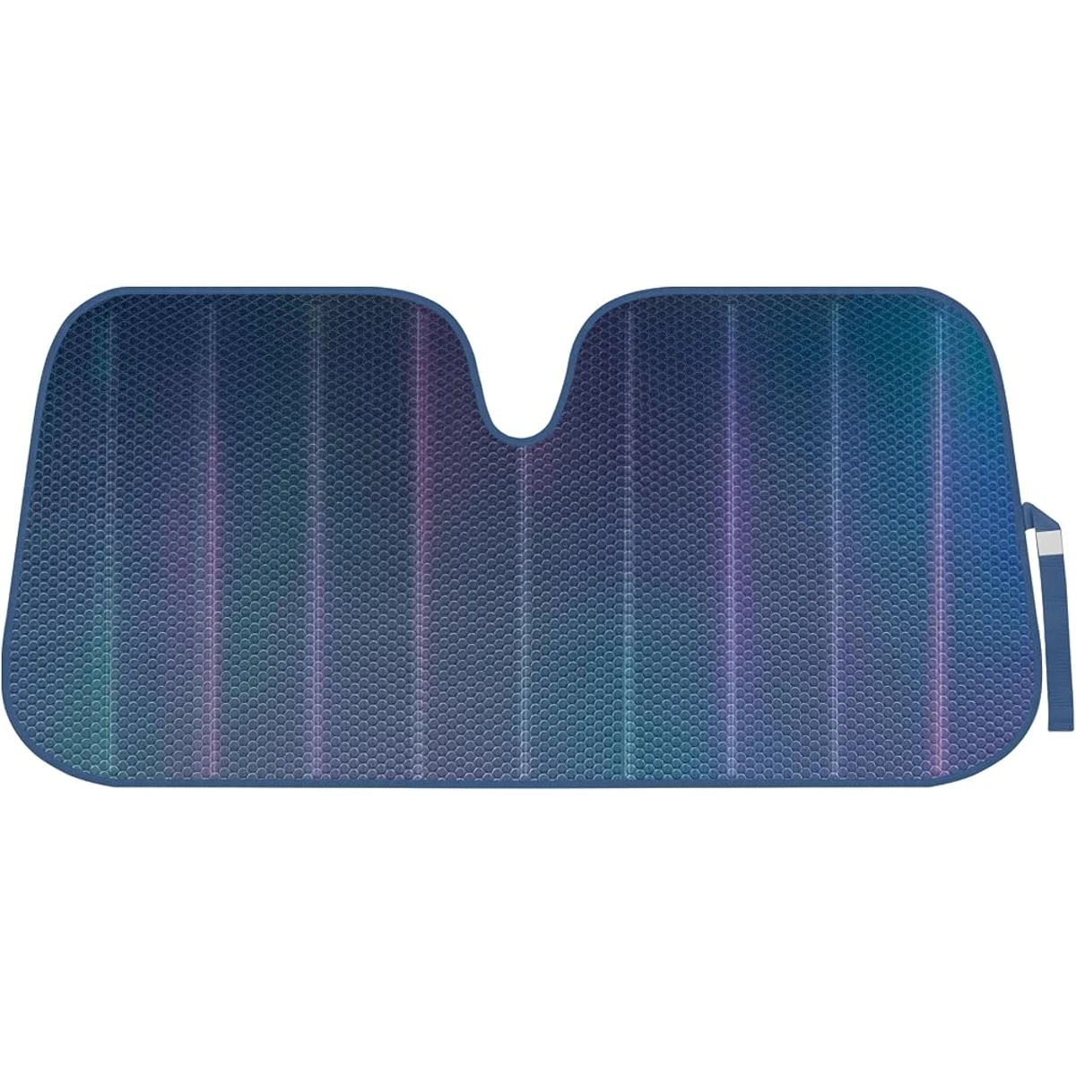 Blue Folding Windshield Shade