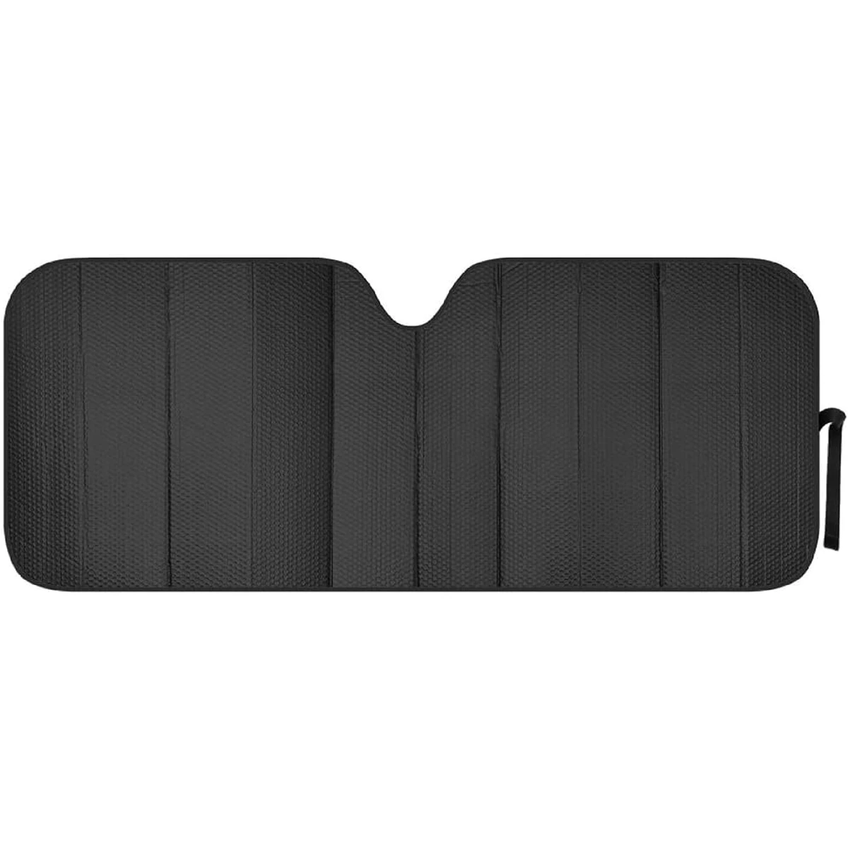 Black Accordion Windshield Sunshade