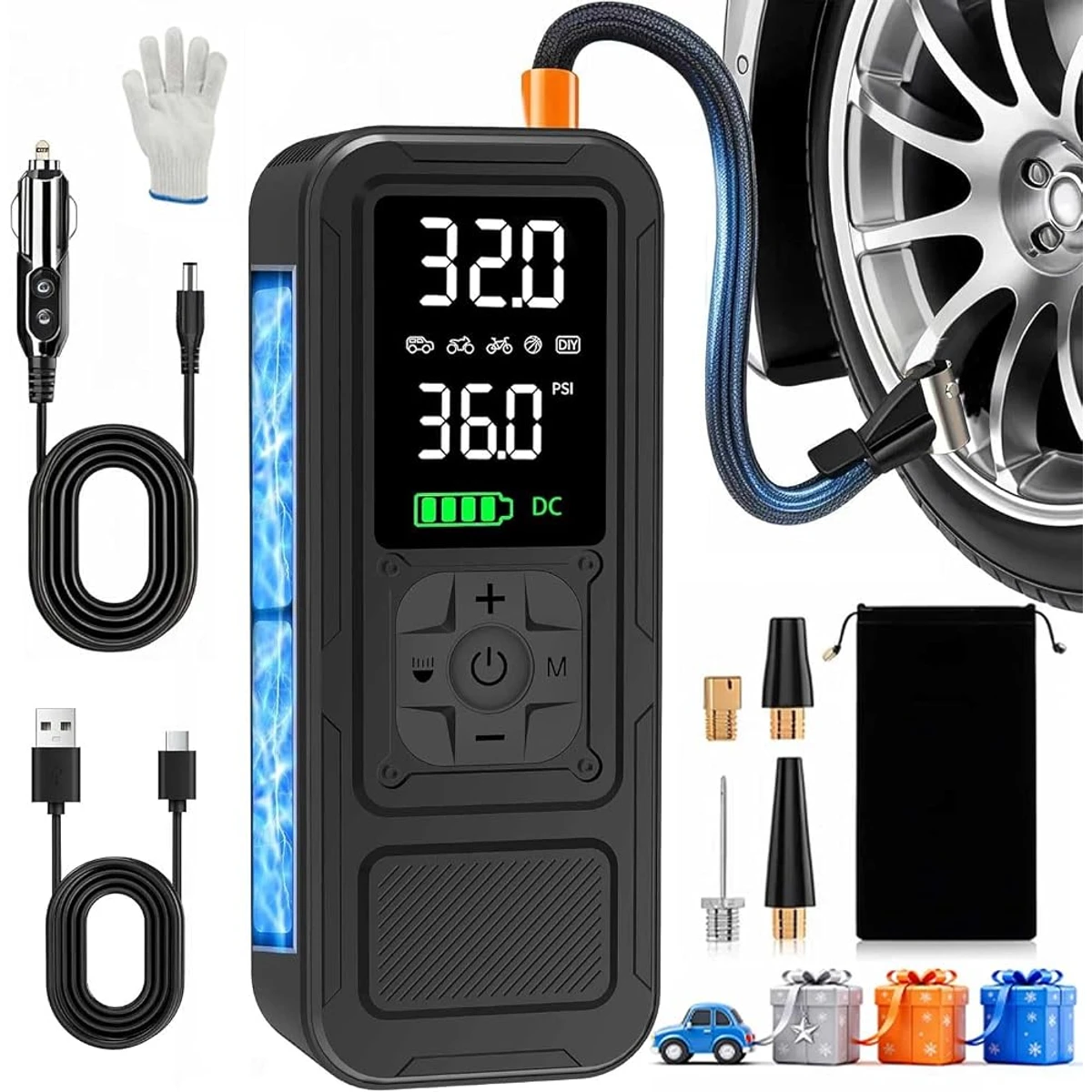 Slim Portable Digital Air Pump
