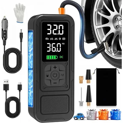 Slim Portable Digital Air Pump
