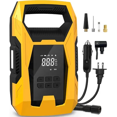 Yellow Handle Digital Tire Inflator