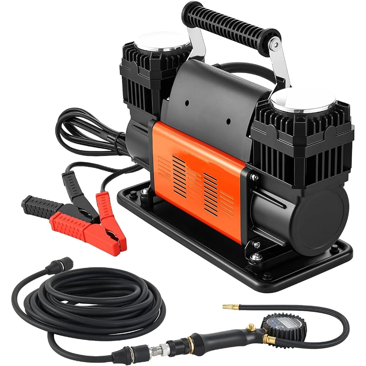 Twin-Cylinder Portable Tire Compressor