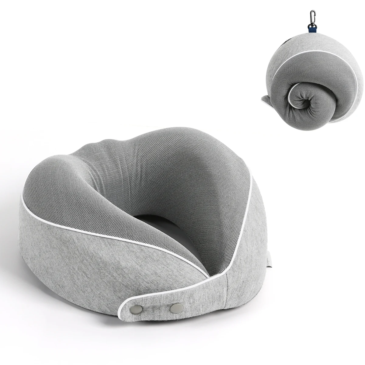 Memory foam neck pillow 63 — Grey