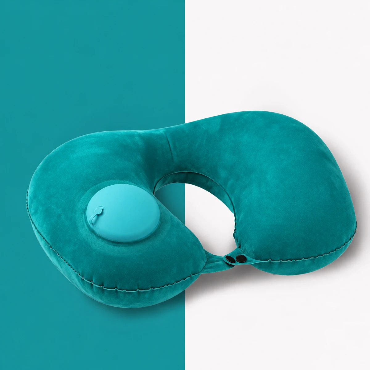 Flocked Inflatable U-Shaped Pillow 10007 — product image 1