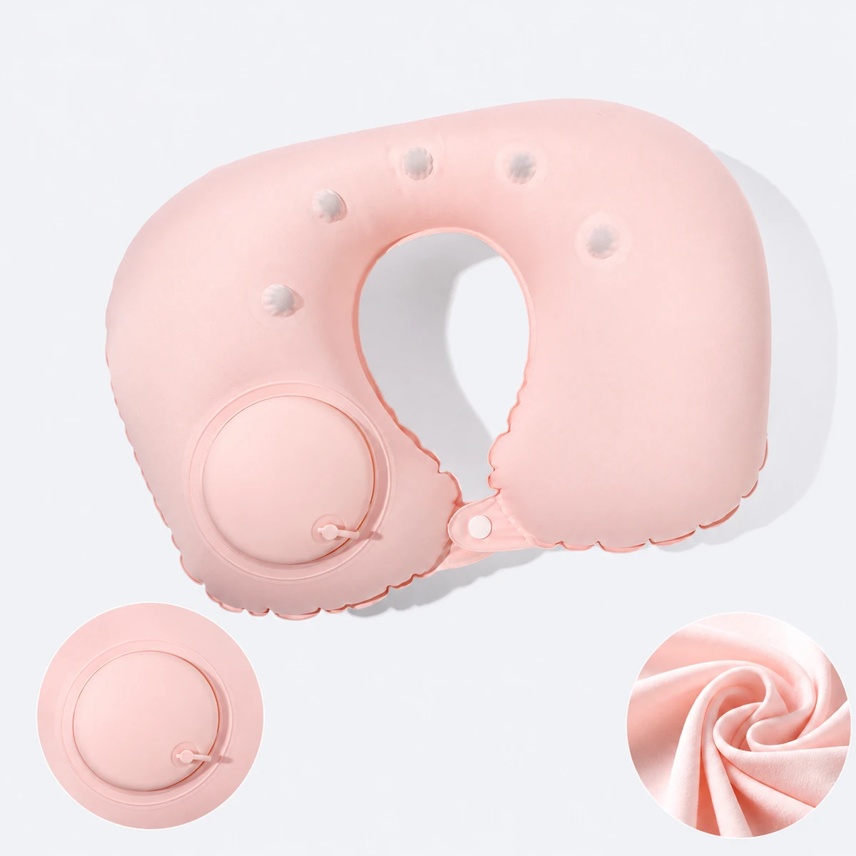 Inflatable U-Shaped Pillow with Magnetic Fabric 10012 — product image 1