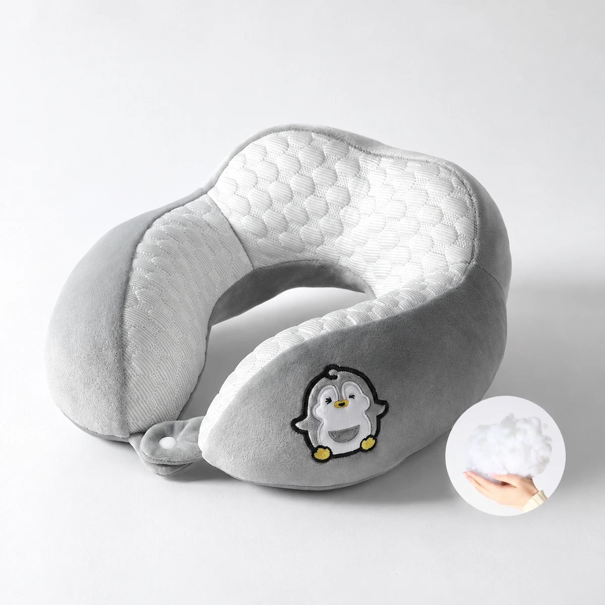 Textured Stretch-Fabric U-Shaped Pillow 10034 — product image 1