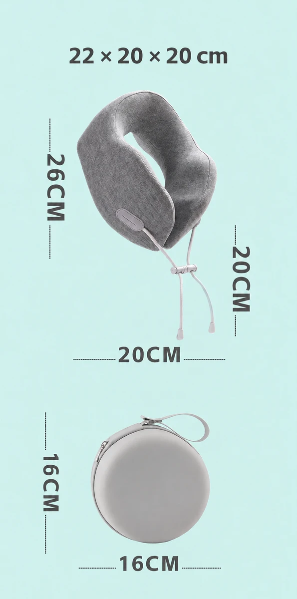 Mixed-Fabric U-Shaped Neck Pillow 10049 — product image 1