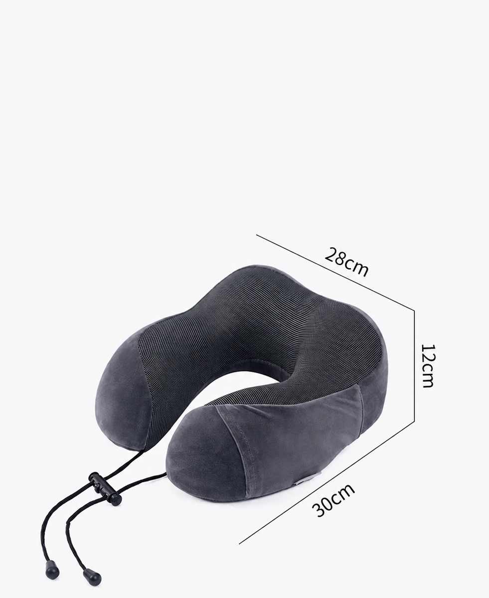 Hooded Plush U-Shaped Neck Pillow 10068 — product image 1