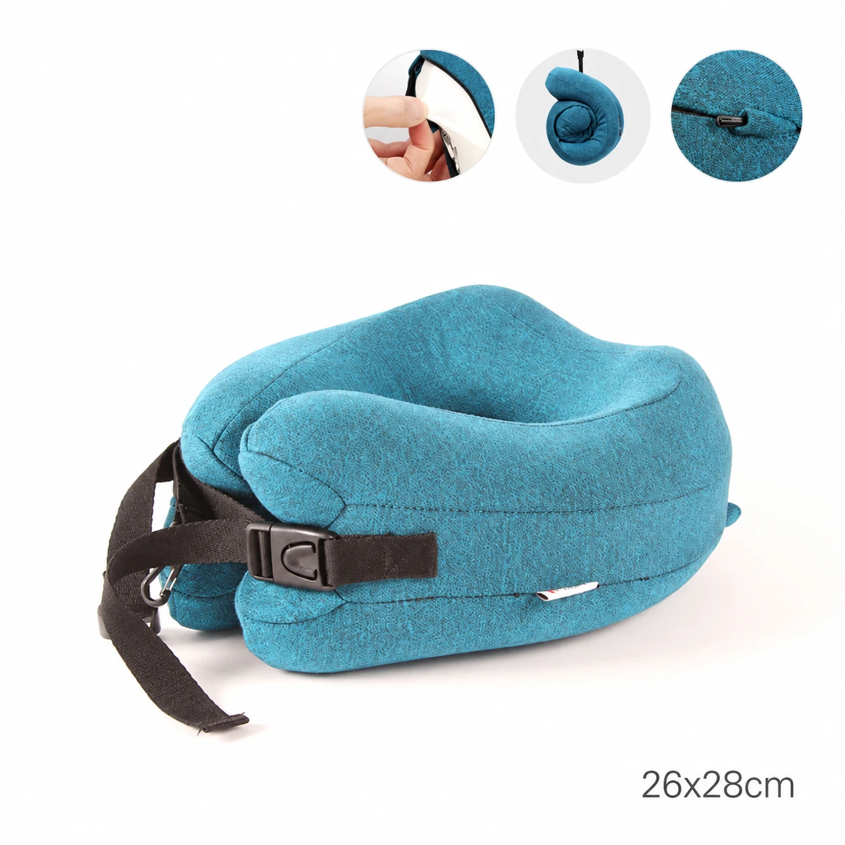 Air-Layer U-Shaped Neck Pillow with Liner 10076 — product image 1