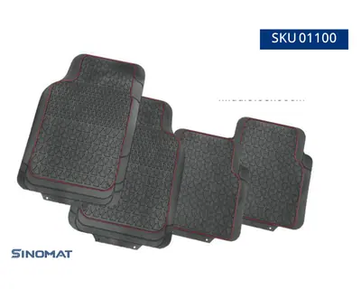Rubber Car Floor Mat Set 01100