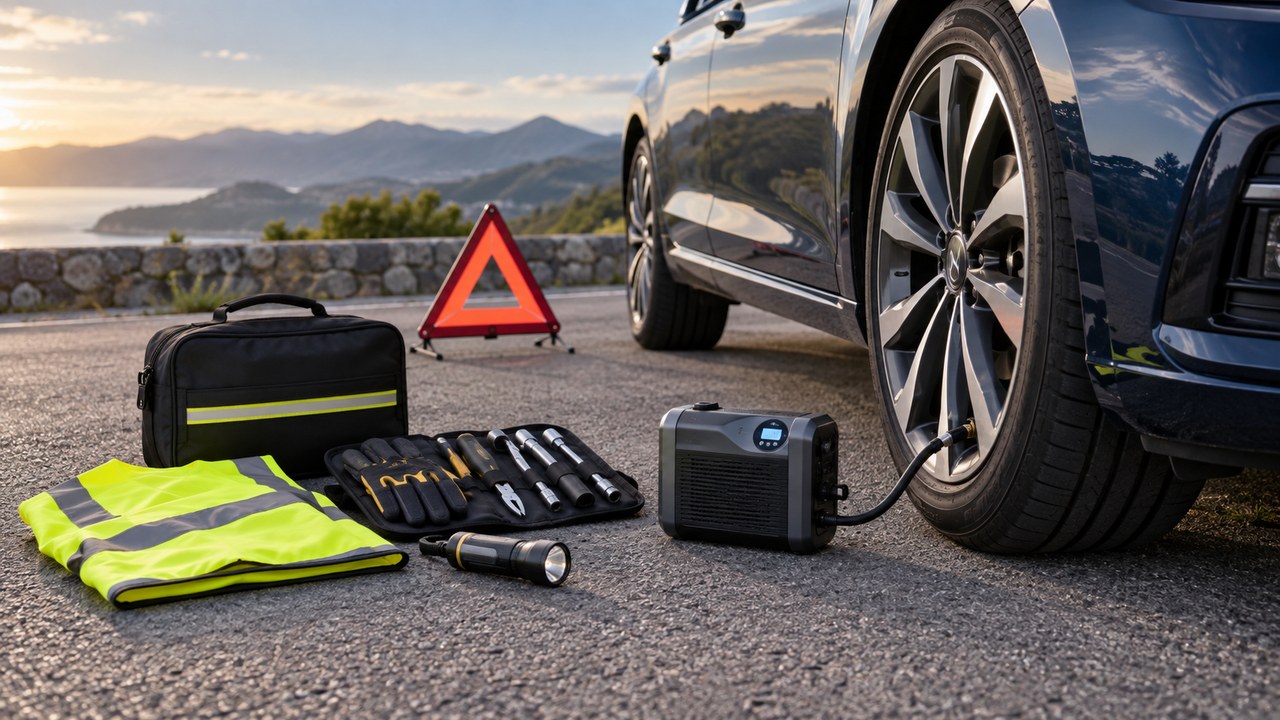 Tools, emergency & outdoor automotive accessory scene